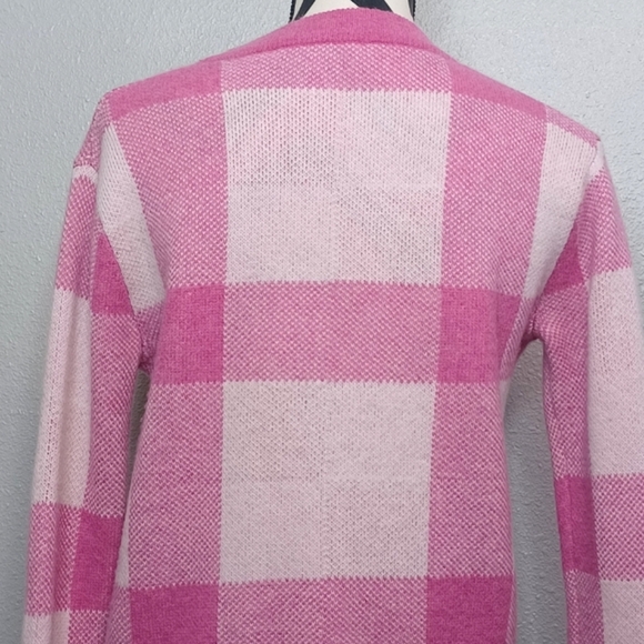 The Cashmere Project Preppy Plaid 100% Cashmere Sz XS Crewneck Sweater - Picture 5 of 12